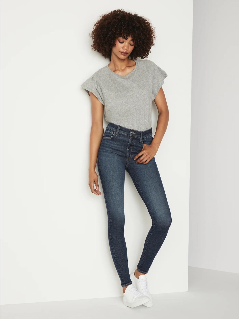 Joe's Jeans $198 Charlie Dark Blue High-Rise Skinny Jeans - Picture 5 of 16